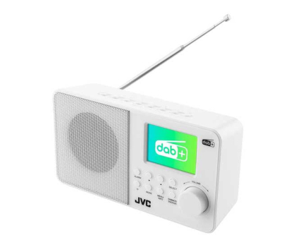 Radio i budzik JVC JVC radio DAB RA-E611W-DAB white